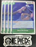 4x One Piece OP17-027 R - Benn.Beckman - EN - Foil - Play Set - TCG - NM/M