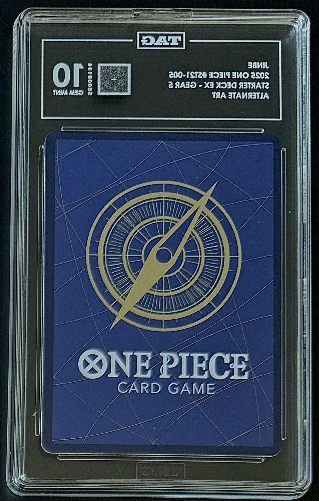 TAG 10 One Piece ST21-005 C* Jinbe Alt Art - ENG - Foil - EX Gear 5 - Graded