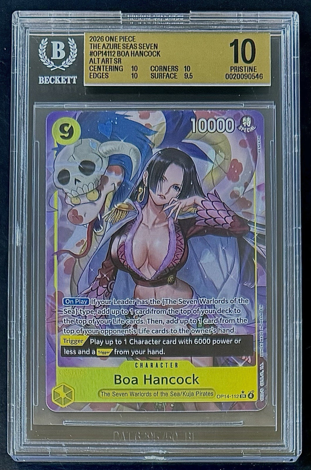BGS 10 One Piece OP14-112 SR* - Boa Hancock - Alt Art - EN -The Azure Seas Seven