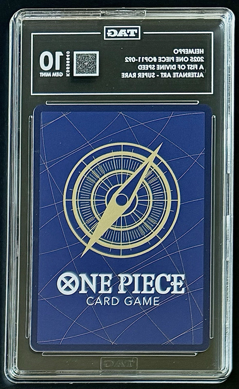 TAG 10 One Piece OP11-092 SR* Helmeppo - Alt Art - EN - Foil - Graded