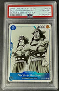 PSA 10 One Piece ST22-008 C* Decalvan Brothers AA - EN - Foil - Ace & Newgate