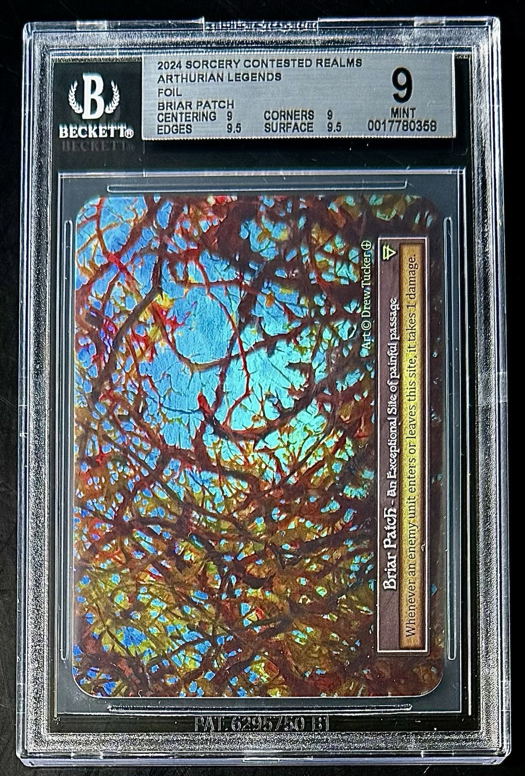 BGS 9 2024 Sorcery Contested Realms Arthurian Legends - Briar Patch - Foil