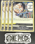 4x One Piece ST14-016 C I Have My Crew!! - ENG - Regular - Playset - TCG - NM/M