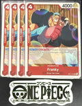 4 x One Piece OP11-012 UC Franky - ENG - Regular - Playset - TCG - NM/M