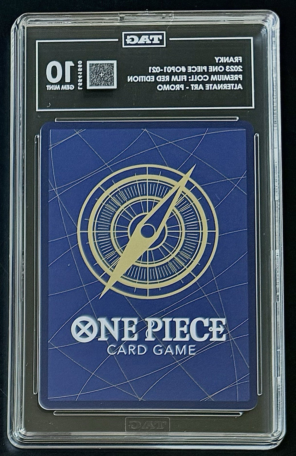 TAG 10 One Piece OP01-021 UC - Franky - EN - Foil - Film Red Edition