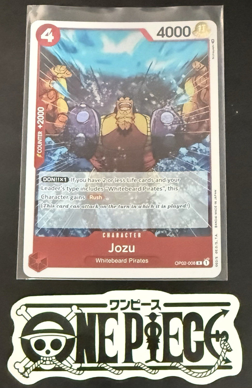 One Piece OP02-008 R - Jozu - EN - Foil - Paramount War - TCG - NM/M