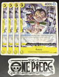4x One Piece OP06-112 C Raizo - English - Regular - Playset - ST28 - NM/M