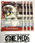4x One Piece OP09-003 C Shachi & Penguin - English - Playset - TCG - NM/M
