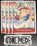 4x One Piece EB02-005 C - Fake Straw Hat Crew - EN - Regular - Play Set -NM/M