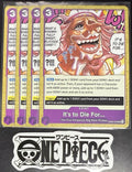4x One Piece OP08-076 UC It's to Die For - ENG - Regular - Play Set - TCG - NM/M