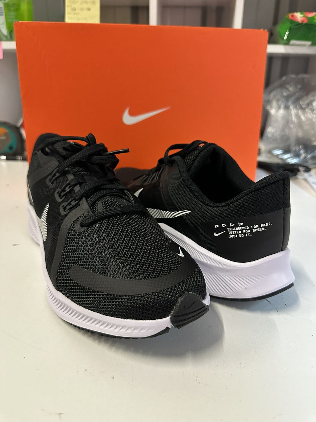 Nike Quest 4 Black & White Mens Size US 8