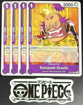 4x One Piece OP01-098 UC Kurozumi Orochi - English - Regular - Playset - NM/M