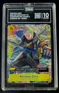 TAG 10 One Piece OP07-113 SR - Roronoa Zoro - EN - Illustration Box 3 - Promo