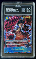 TAG 10 One Piece OP11-118 SEC* Monkey.D.Luffy - Alt Art - EN - Foil - Graded