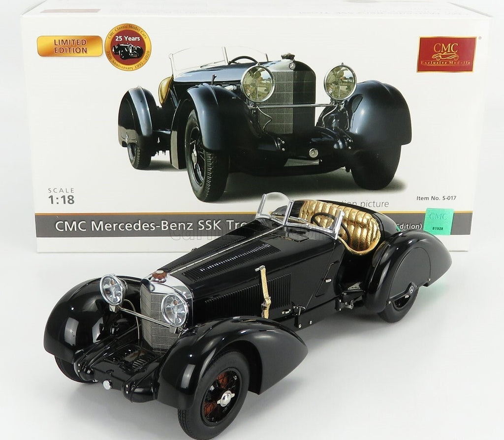 CMC S-017 Mercedes-Benz SSK Trossi 1932 “Black Prince” (Memorial Edition)  1:18