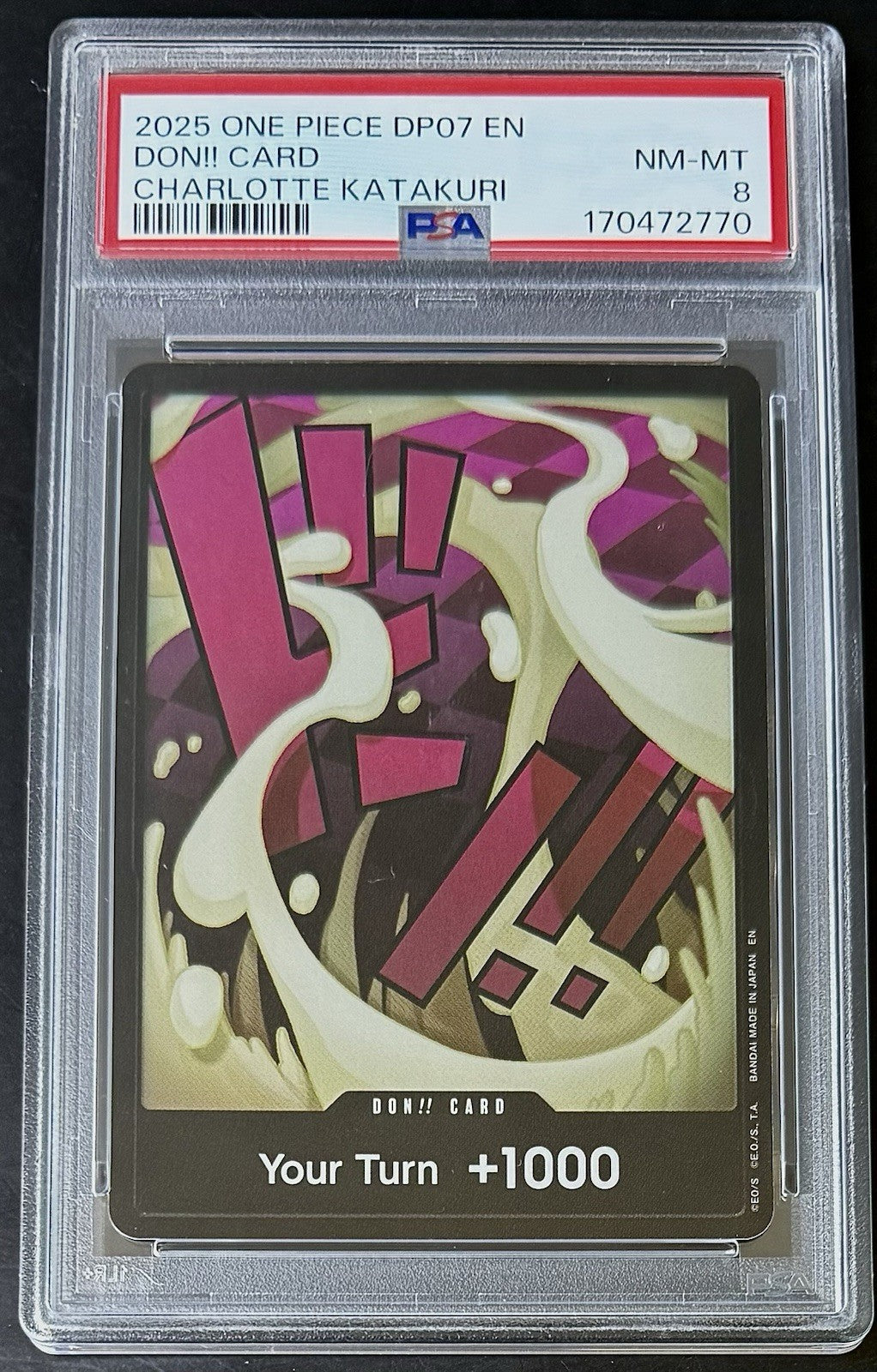 PSA 8 One Piece Don Card - Charlotte Katakuri - EN - Promo - DP07