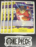 4x One Piece OP07-105 UC Pythagoras - English - Regular - Play Set - NM/M
