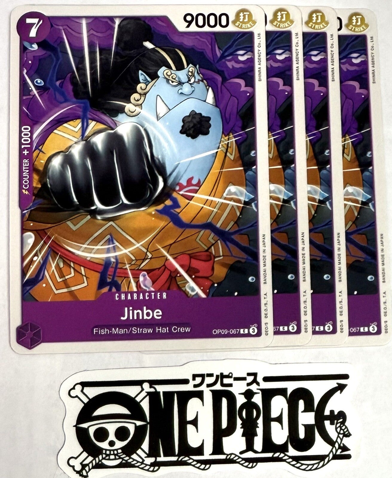 4x One Piece OP09-067 C Jinbe - English - Playset - Regular - TCG - NM/M