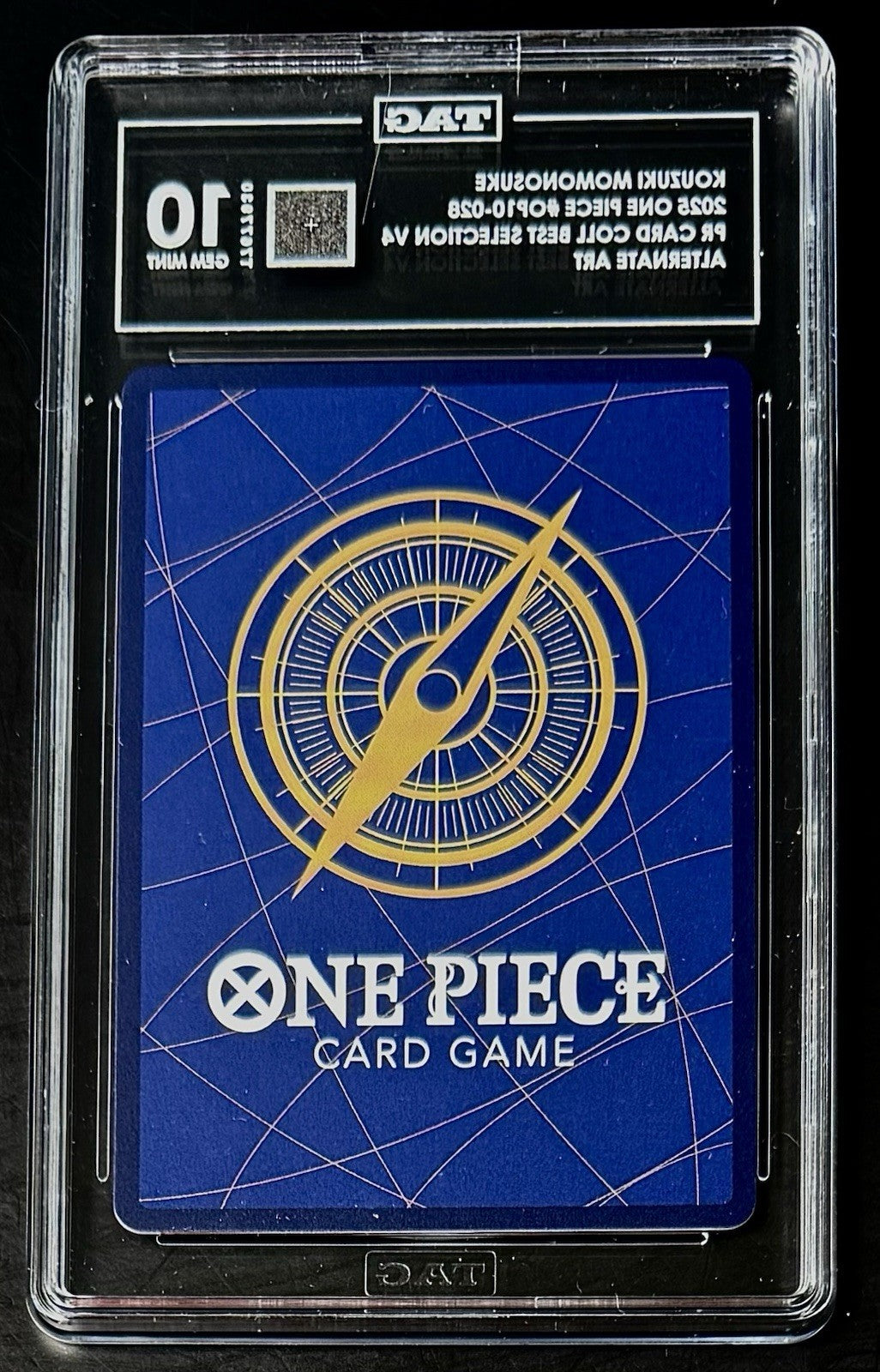 TAG 10 One Piece OP10-028 UC Kouzuki Momonosuke- EN - Foil - Best Vol.4 - Graded