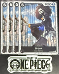 4 x One Piece ST14-010 C Brook - English - PRB02 Foil - Playset - NM/M