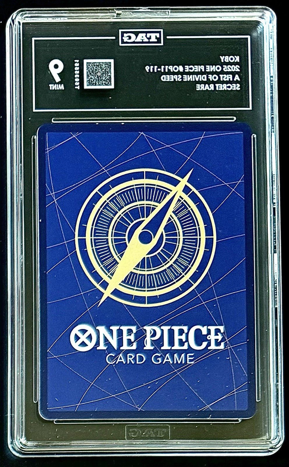 TAG 9 One Piece OP11-119 SEC Koby - Secret Rare - ENG - Foil - Graded