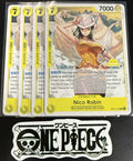 4x One Piece OP15-109 R - Nico Robin - EN - Regular - Play Set - SD01 - NM/M