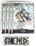 4x One Piece ST19-001 C Smoker - English - Regular - Playset - TCG - NM/M