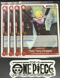 4x One Piece OP10-011 R Tony Tony.Chopper - ENG - Foil - Playset - TCG - NM/M