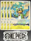 4x One Piece OP07-100 C Edison - English - Regular - Play Set - NM/M