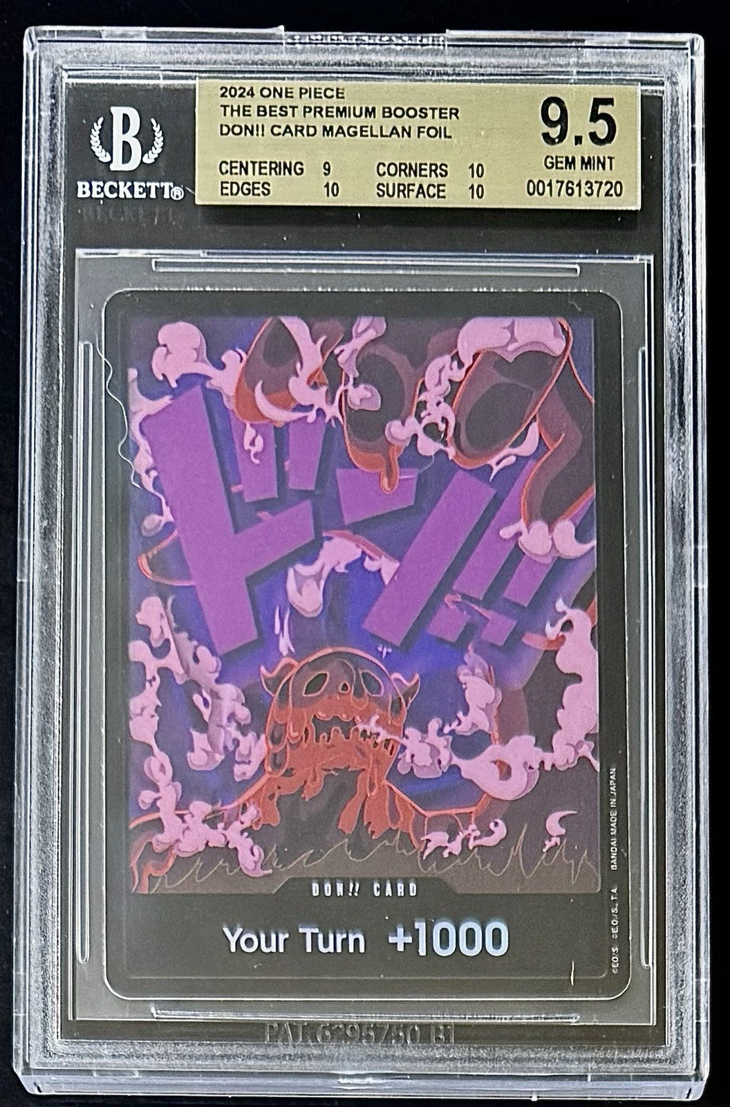 BGS 9.5 One Piece PRB01 Don!! Card Magellan - Foil - English - The Best