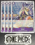 4 x One Piece OP06-073 UC Shiki - English - PRB02 Foil - Playset - NM/M