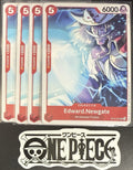 4 x One Piece OP12-002 UC - Edward.Newgate - EN - Regular - Playset - NM/M