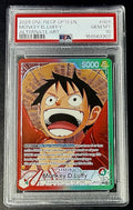 PSA 10 One Piece OP13-001 L* - Monkey.D.Luffy - Alt Art -EN-Carrying on His Will