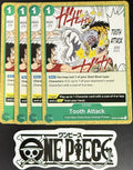 4x One Piece OP03-037 C Tooth Attack - English - Regular - Playset - TCG - NM/M