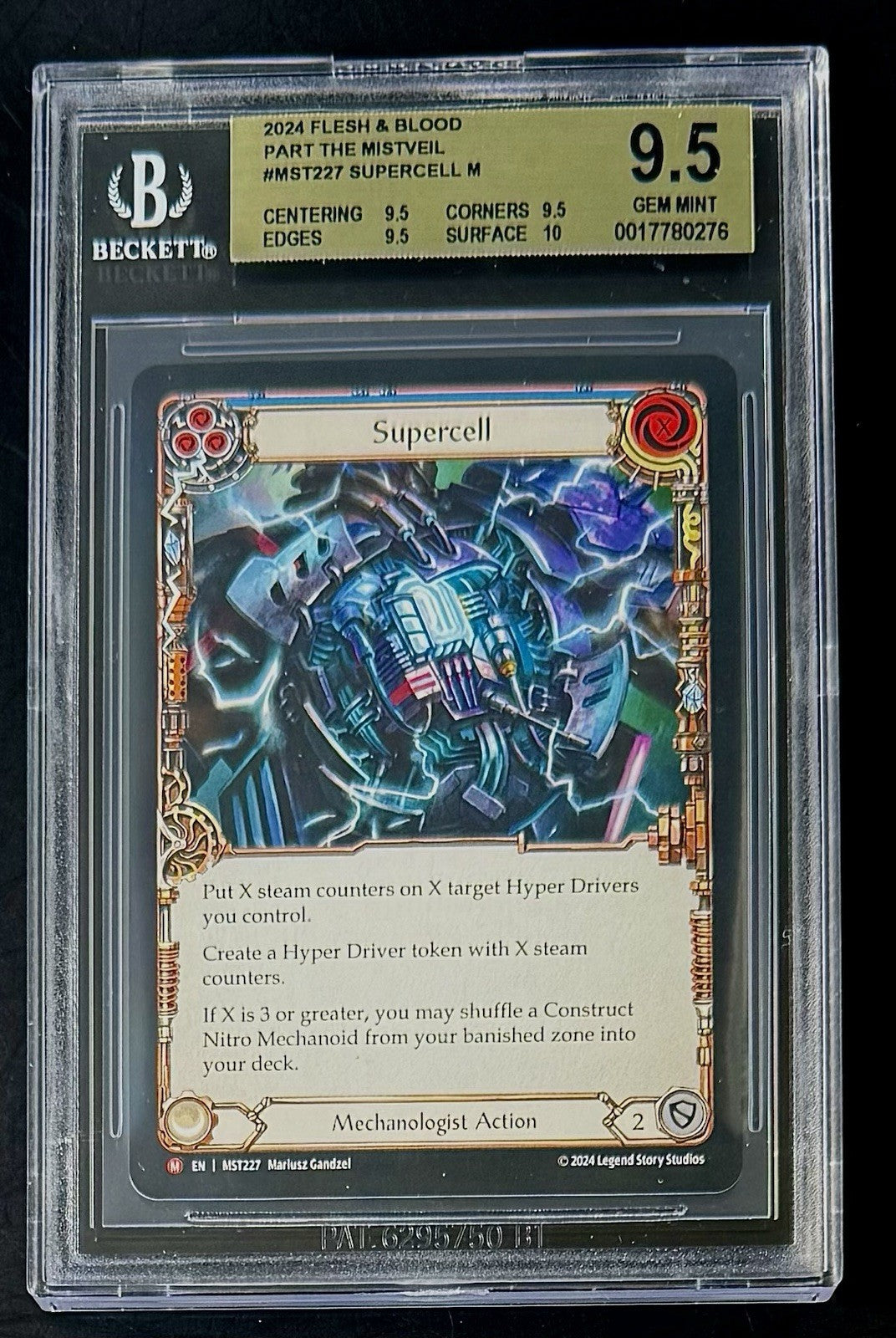 BGS 9.5 2024 Flesh & Blood MST227 Supercell - Part the Mistveil - Graded