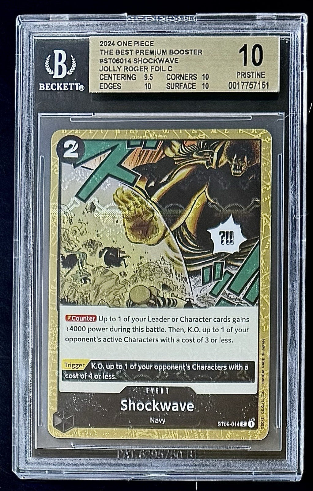 BGS 10 One Piece ST06-014 C - Shockwave - EN - Foil - PRB01 The Best