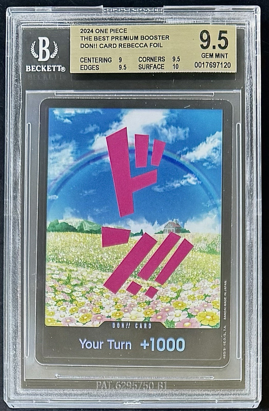 BGS 9.5 One Piece PRB01 Don!! Card Rebecca - English - The Best - Graded