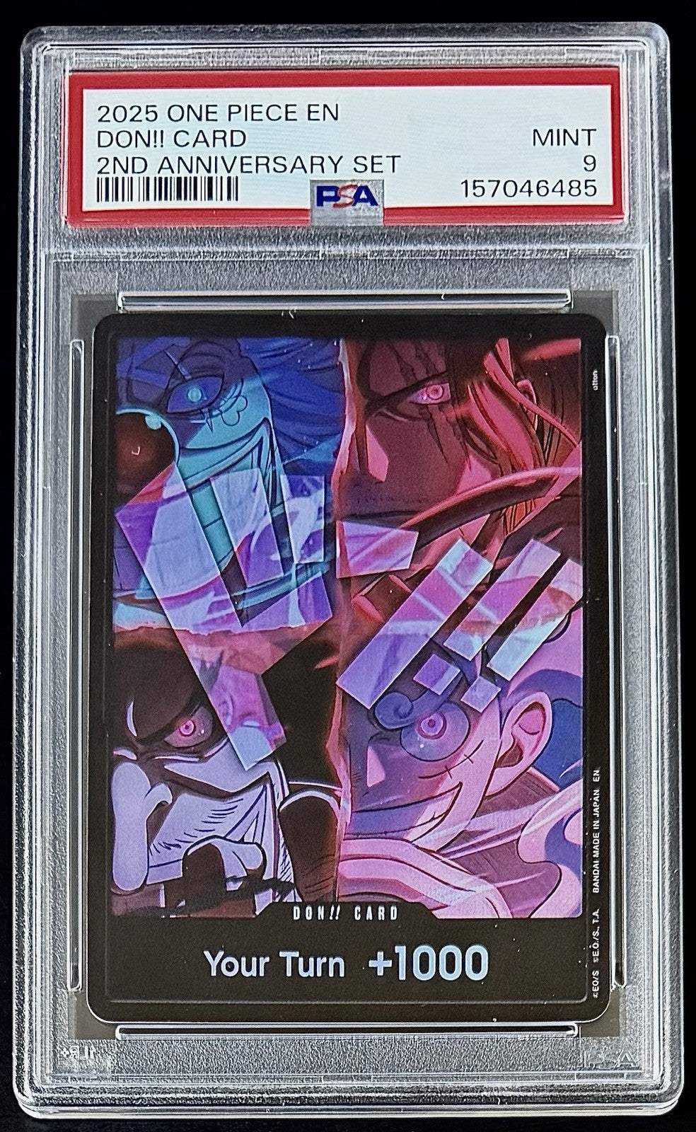 PSA 9 One Piece 2nd Anniversary Don Card Promo - EN - Foil