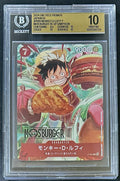 BGS 10 One Piece P-080 P - Monkey.D.Luffy - JP - Mos Burger Promo