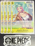 4x One Piece OP10-107 UC Jewelry Bonney - ENG - Regular - Playset - TCG - NM/M