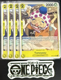 4x One Piece OP04-109 C Tonoyasu - ENG - Regular - Play Set - NM/M