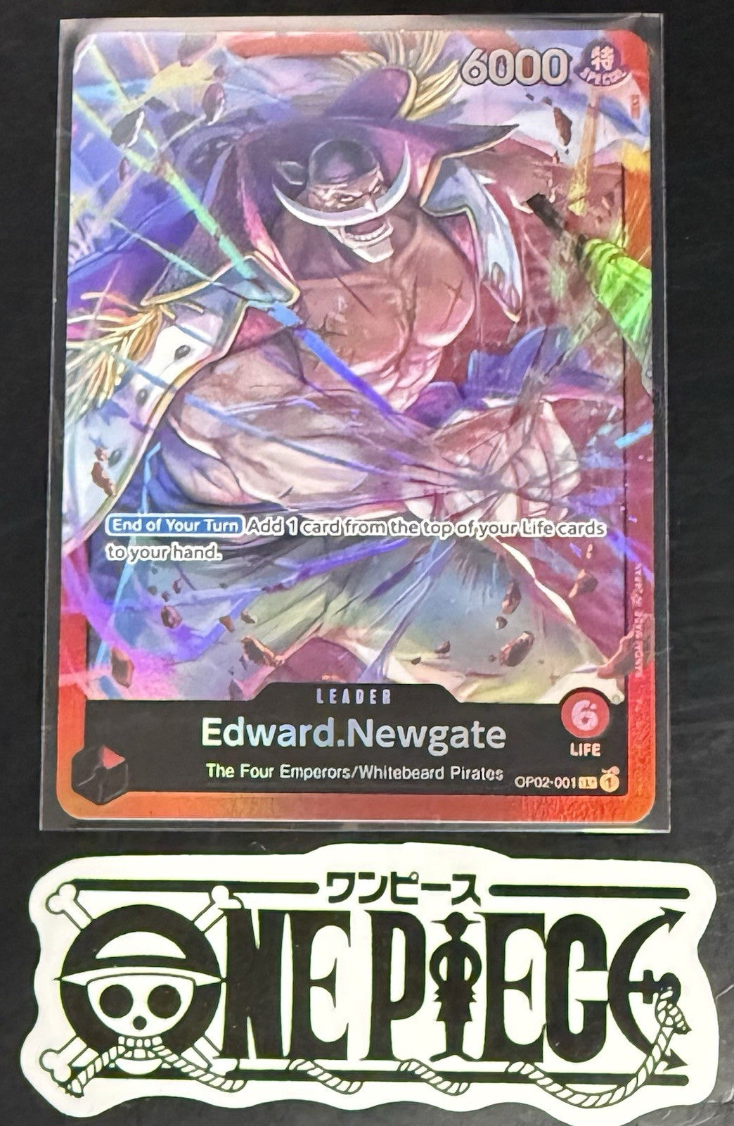 One Piece OP02-001 L Edward.Newgate - English - Foil - ST15 - TCG - NM/M