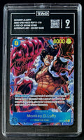 TAG 9 One Piece OP11-118 SEC* Monkey.D.Luffy Alt Art - EN - Foil - Graded