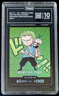 TAG 10 One Piece Don Card - Roronoa Zoro - JP - Kumamoto Prefecture Special Don!