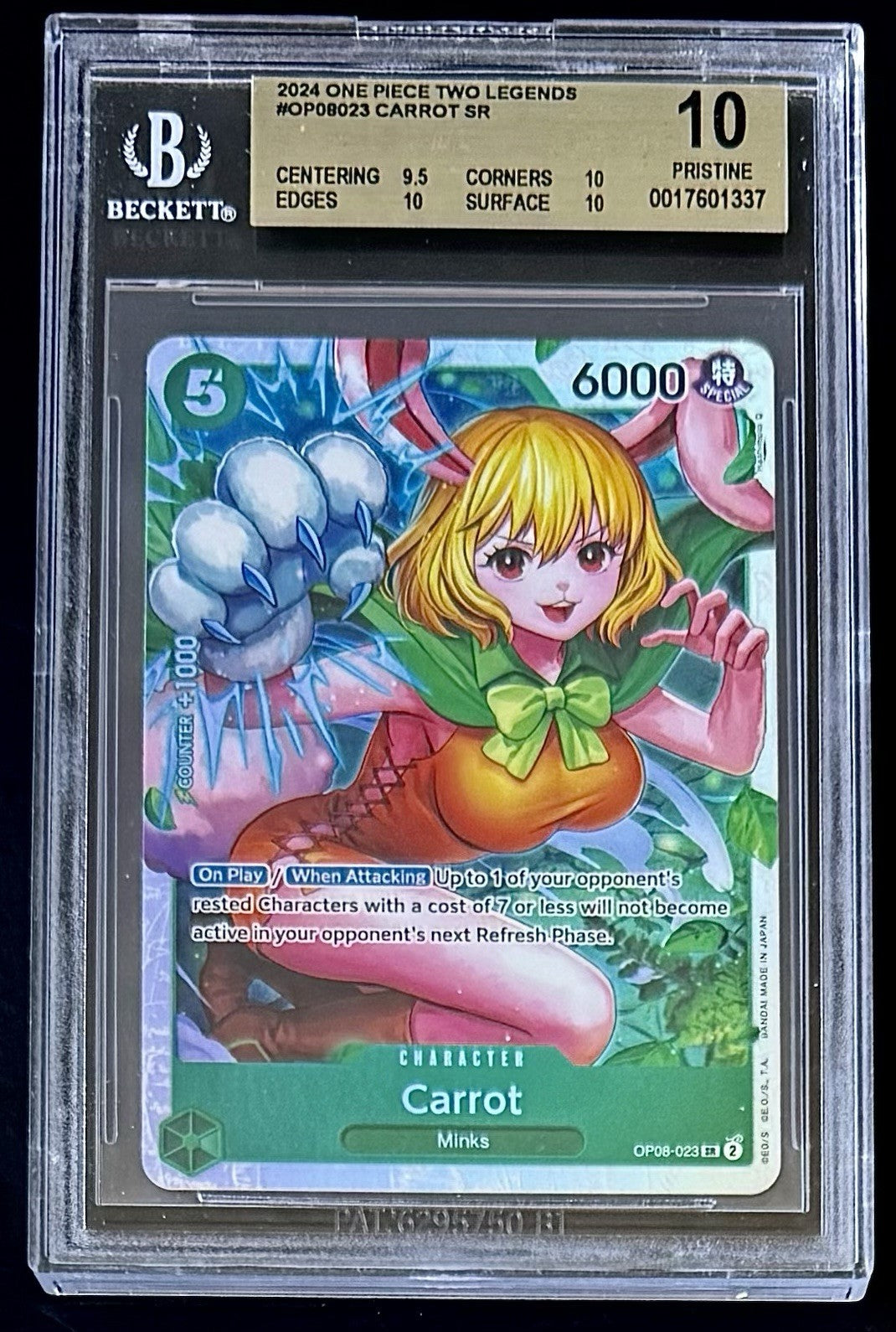 BGS 10 One Piece OP08-023 SR - Carrot - English - Foil - Two Legends