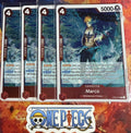 4x One Piece OP02-018 R Marco - English - Playset - TCG - Foil - NM-M