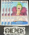 4x One Piece OP10-052 C Bartolomeo - ENG - Regular - Playset - TCG - NM/M