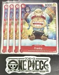 4x One Piece OP10-014 C Franky - ENG - Regular - Playset - TCG - NM/M