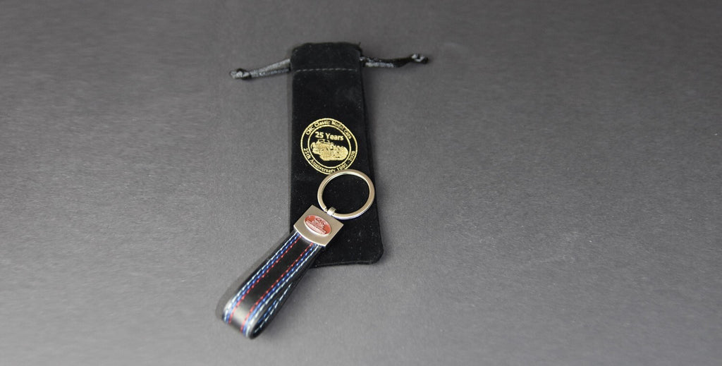 CMC Key Fob in Style-Leather with Decorative Stitching