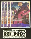 4x One Piece OP09-065 SR - Sanji - EN - Foil - Playset - TCG - NM/M